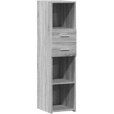 Image of vidaXL Highboard Grey Sonoma 30x42.5x124 cm Engineered Wood