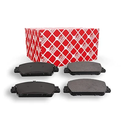Image of 45022T2GA00, 45022T2GA01, 45022T2MT00, 45022T2MT01, 45022T3VA00 Brake pad set FEBI BILSTEIN 116379 Front Axle with acoustic wear warning