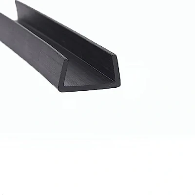 Image of U Shape Rubber Shaped Sealing Strip 3.28Ft Black Edge Trim Protector Weather Resistance Metal Protector, Width x Height,20mm 6mm (Size : 17mm 30mm)