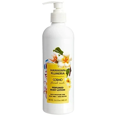 Image of Cosmo Skin Naturals Perfumed Body Lotion Hawaiian Plumeria 480ml