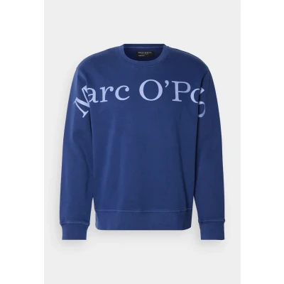 Image of Marc OߴPolo Men&#039;s Organic Cotton Sweatshirt with Round Neck, Blue (Iris Ink), L