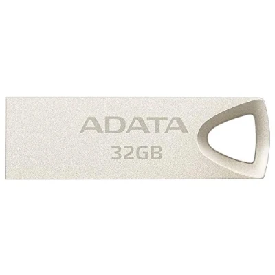 Image of ADATA UV210 32GB Metallic Style Capless Water Resistant Dust Impact USB Flash Drive, Gold (AUV210 32G RGD)