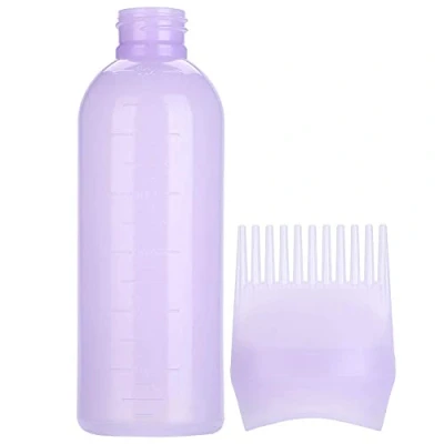 Image of 3 Colors Hair Dyeing Bottle Brush,160Ml Easy Use Applicator For Dye With Scale Suit Professional Coloring Oiling Care Bleach Home Diy Use(Purple)