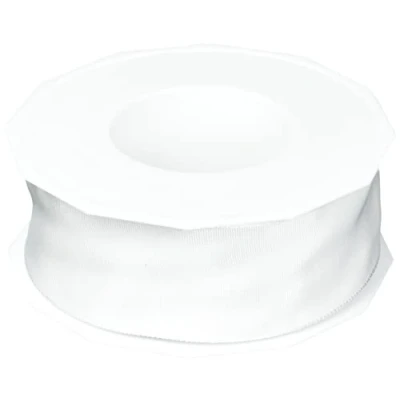 Image of Präsent Lyon Wired Taffeta Ribbon White 40 mm width, 25 m length