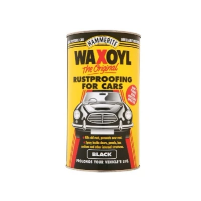 Image of Hammerite HAM6702117 2.5L Waxoyl Black Pressure Can