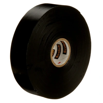 Image of Scotch(R) Linerless Rubber Splicing Tape 130C, 1 in x 30 ft, Black, Roll/Carton