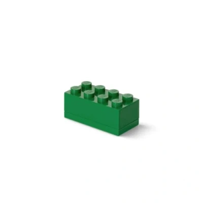 Image of LEGO Mini Box 8 Knobs Green Versatile Small Storage for Snacks, Jewellery, Hair Accessories, and Souvenirs Safe, Easy to Clean, 46x92x43 mm
