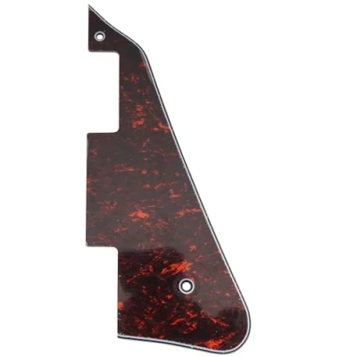 Image of Musiclily LP Guitar Pickguard Scratch Plate for USA Les Paul Modern Style Electric Guitar,4Ply Red Tortoise