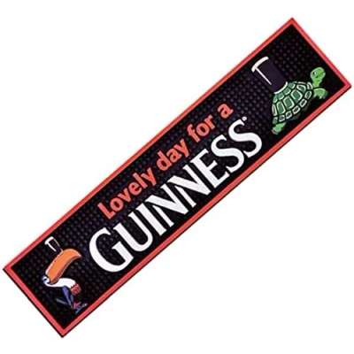 Image of Shamrock Gift Company Guinness Gilroy PVC Bar Mat