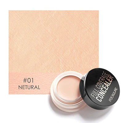 Image of Concealer,FOCALLURE Full Coverage Concealer Dark Circles Treatment Creamy Spot Acne Correcting Concealer(#1)
