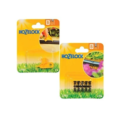 Image of Hozelock 2799 Hole Punch and 2779 Pack of 10 Blanking Plugs 13mm