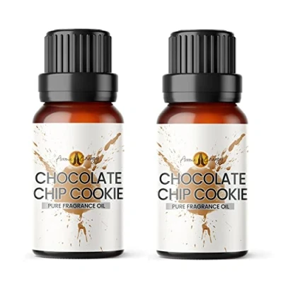 Image of Aroma Energy Chocolate Chip Cookie Fragrance Oil 20ml (2 x 10ml) Highly Scented for Making Candle, Soap, Wax Melt, Diffuser etc