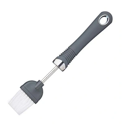 Image of KitchenCraft KCSGPB Professional Nylon Pastry Brush / Basting with Soft Grip Handle, 21 cm (8.5&quot;), Black