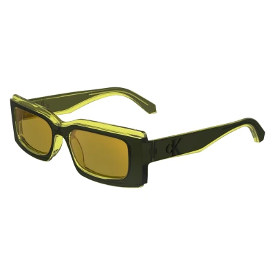 Image of Calvin Klein Jeans Sunglasses, Size: 53, Grey yellow