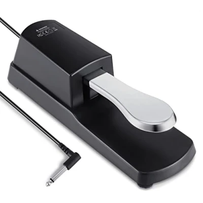 Image of Donner Sustain Pedal for Keyboard, Piano Universal Damper Foot MIDI Keyboard Electronic Organ Synthesizer (DSP 001)
