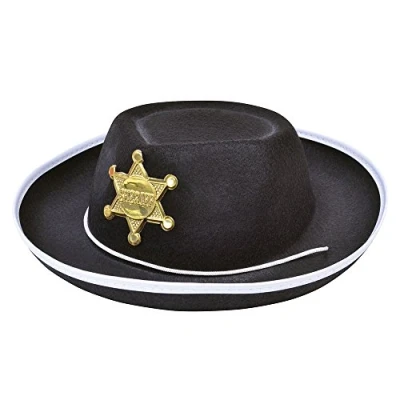 Image of Bristol Novelty BH206 Cowboy Felt Hat Childs Black, Unisex Adult, One Size