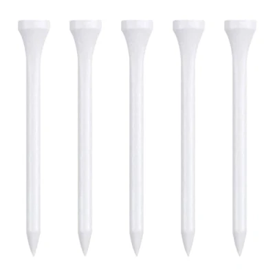 Image of Zivisk Wooden Golf Tees 3 1/4 inch 100 Count, Long Wood Tees(White,83mm)