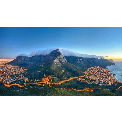 Image of PANDABOOM Puzzles For Adults 1000 Pieces, Table Mountain, Cape Town, South Africa, Jigsaw (75 X 50 Cm)