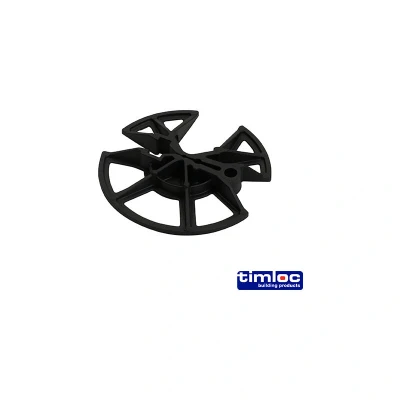 Image of 2x TIMCO Insulation Retaining Discs Black LOCIRD65BL Pack of 250