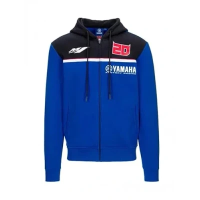 Image of Yamaha Mens Pablo Quartararo Hoodie Blue Size L