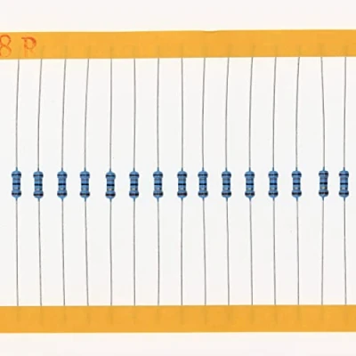 Image of HUABAN 200 Pieces 0.25 Watts 1/4W 18R 18 Ohm 1% Metal Film Resistor