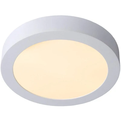 Image of Brice LED Modern Flush Ceiling Light Bathroom Ø 24cm Dim. 1x15W 3000K IP44 White