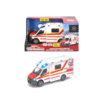 Image of Majorette 213712001038 Ambulancia Mercedes Benz Ambulance Toy, Multicoloured