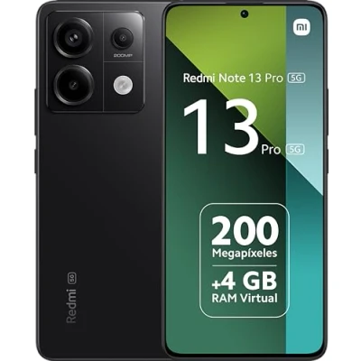 Image of Xiaomi Redmi Note 13 Pro 5G Smartphone 8+256GB, Midnight Black (UK Version + 2 Years Warranty)