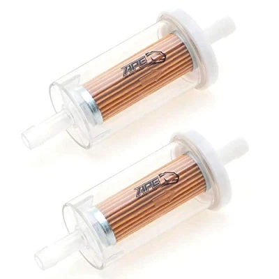 Image of APE RACING Inline Fuel Filter Replacement Universal High Flow Filters (Pack of 2) for Lawn Mower Tractor Motorcycle Replace Briggs &amp; Stratton 5065 5065D 5065K 493629 695666 845125 691035