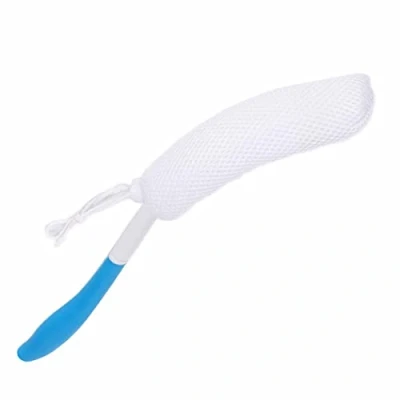 Image of Shower Brush, Long Handled Bath Brush Back Scrubber, Soft Sponge Body Cleaning Exfoliating Brushes Exfoliates the for Elderly Aid Bathing and