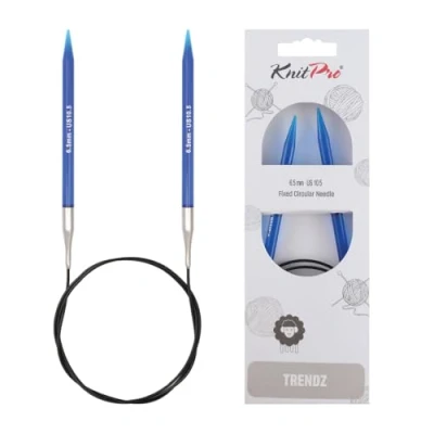 Image of Knit Pro Trendz 100 cm x 6.50 mm Fixed Circular Needles, Multi Colour