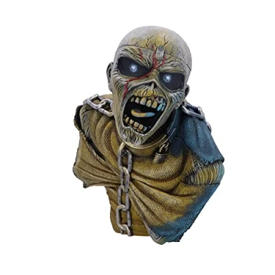 Image of Nemesis Now Officially Licensed Iron Maiden Piece of Mind Bust, Yellow, 25cm