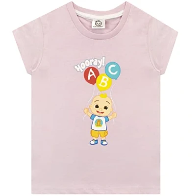 Image of CoComelon Girls T Shirt JJ Pink 12 18 Months