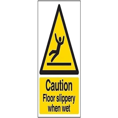 Image of V Safety Warning General Caution Floor Slippery When Wet 150 X 200mm