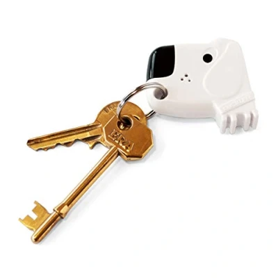 Image of SUCK UK Fetch My Keys Key finder, White/ Black, 4.5 x 1.2 cm