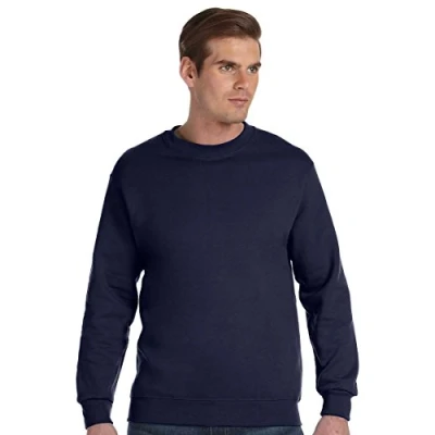 Image of GILDAN Men&#039;s 50/50 Adult Crewneck Sweatshirt, Blue (Navy), S UK