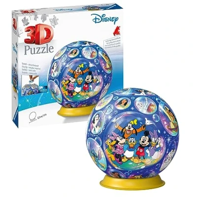 Image of Ravensburger Classic Disney Characters 3D Jigsaw Puzzle for Kids and Adults Age 6 Years Up 72 Pieces No Glue Required, Blue, 12,9 x 15,9 cm