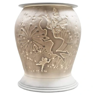 Image of Cello Porcelain Barrel Electric Melt Burner, Fairy Tale Pattern Wax Burners Safe For Use Around Children And Pets As UK Or An Oil Burner.