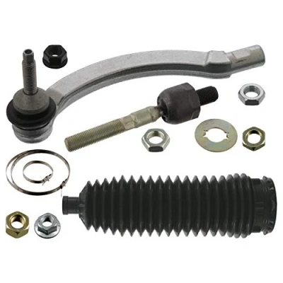 Image of 274175, 274175S2, 274179, 274179S1, 274496 Tie Rod FEBI BILSTEIN 40557 Front Axle Left with nuts clamps, steering bellow