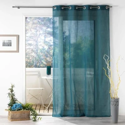 Image of Douceur d&#039;Intérieur Curtain 140 x 280 cm Blue
