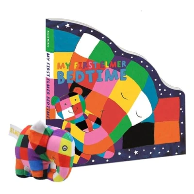 Image of Books and Puppets: Elmer Bedtime Including Finger Puppet