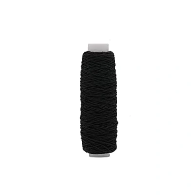 Image of 20m Spool Shirring Elastic Stretch Cord, Sewing, Dress Making, Haberdashery (Black, Pack of 1)