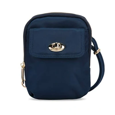 Image of Travelon Women&#039;s Anti theft Tailored Crossbody Phone Pouch Cross Body Bag, Sapphire, One Size UK