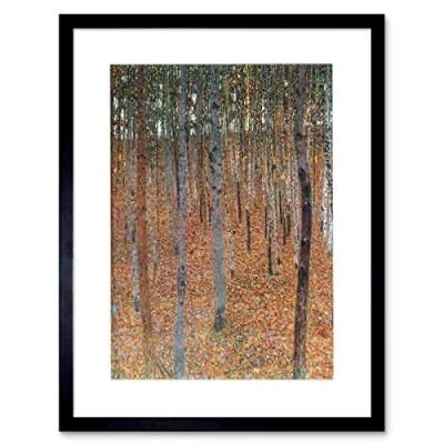 Image of Wee Blue Coo Klimt Beech Grove I Old Master Painting Picture Framed Wall Art Print