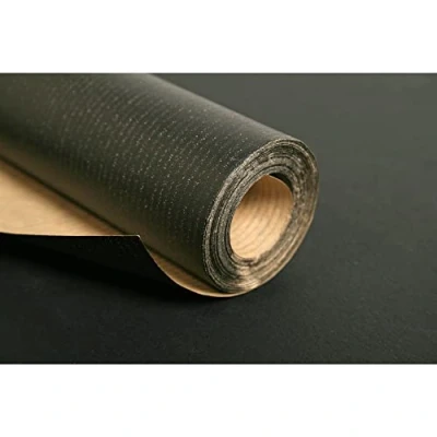 Image of Clairefontaine Ref 395729C Kraft Paper Roll (Single Roll) 10 x 1m Size, 60gsm Paper, Acid Free, pH Neutral Suitable for Painting &amp; Drawing Black