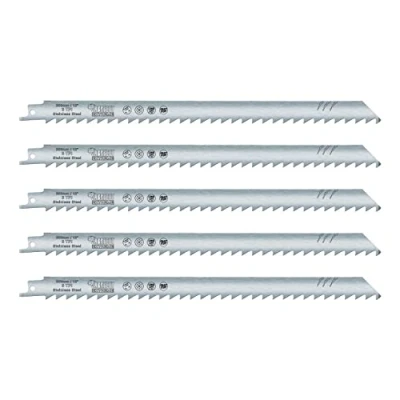 Image of 5 x SabreCut SCRS1211K 300mm 3 TPI S1211K Fast Frozen Materials, Bone and Ice Cutting Reciprocating Sabre Saw Blades Compatible with Bosch Dewalt Makita Many Others