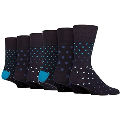 Image of 6 Pairs Gentle Grip Bamboo Socks (RM06)