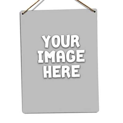 Image of WTF Custom Metal Wall Sign Plaque Art Inspirational Twine Personalised Add Your Own Photo Image