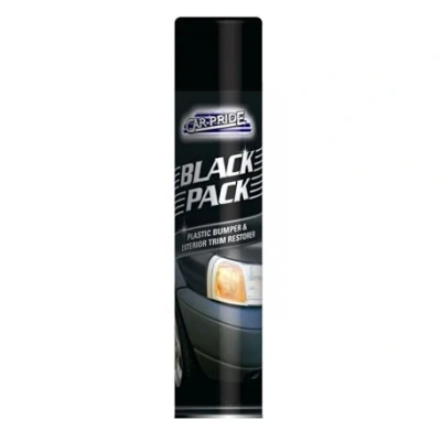 Image of Car Pride Black Pack Spray for Plastic Bumpers &amp; Exterior Trim Restorer Cleaner