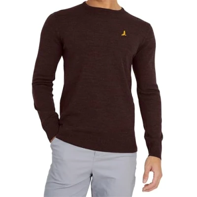 Image of BRAVE SOUL Men&#039;s Jumper Einstein Alliance Long Sleeved, Maroon Einstein, S